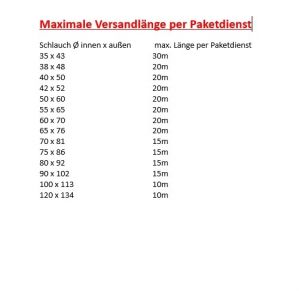 Kühlerschläuche ab 1m, ähnlich DIN 73411/96, METERWARE (Anschnitte)